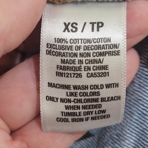 Aeropostale Acid Wash Jean Jacket Size XS - Picture 5 of 5